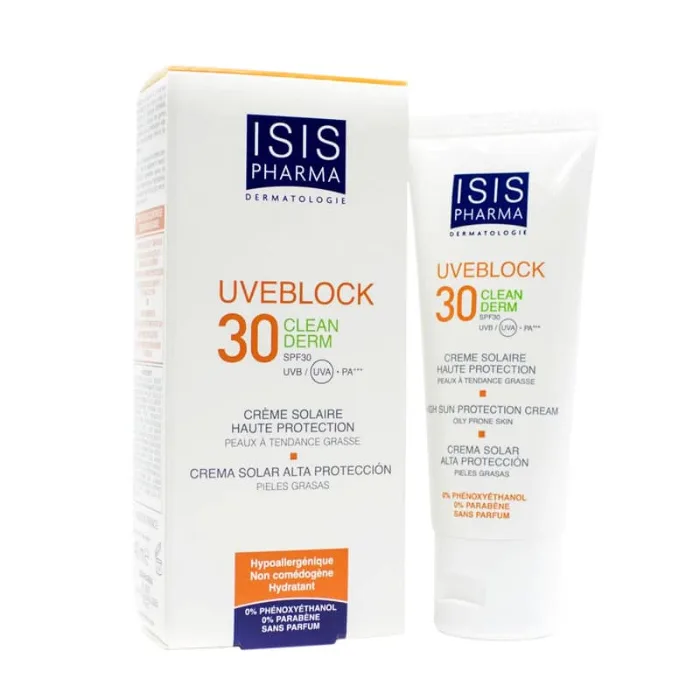 ISISPHARMA ISIS Uveblock SPF 30 voor de acne gevoelige huid.